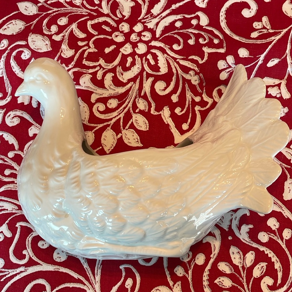 Ceramic dove planter Country French